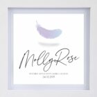 An angel feather personalised print for memorials in New Zealand